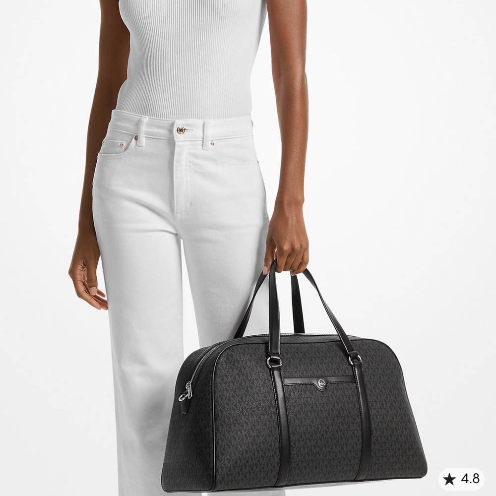 Michael Kors Heritage Extra-Large Logo Weekender Bag NEW